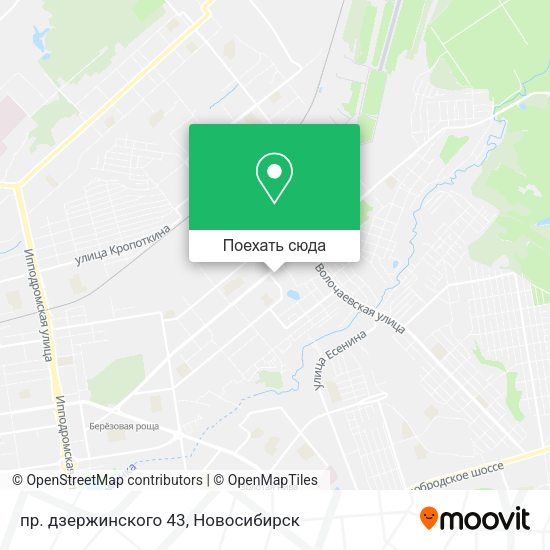 Карта пр. дзержинского 43