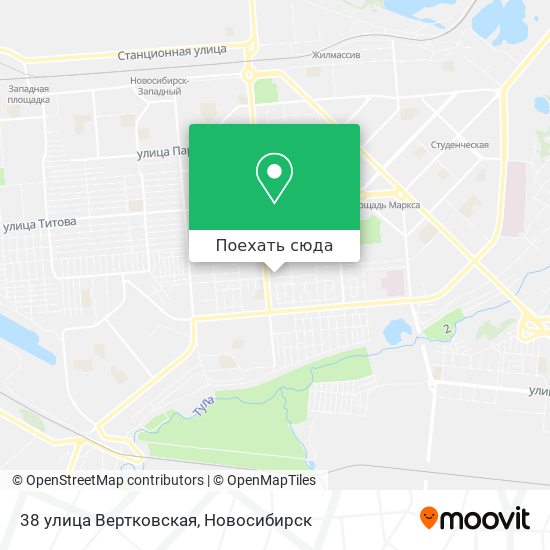 Карта 38 улица Вертковская