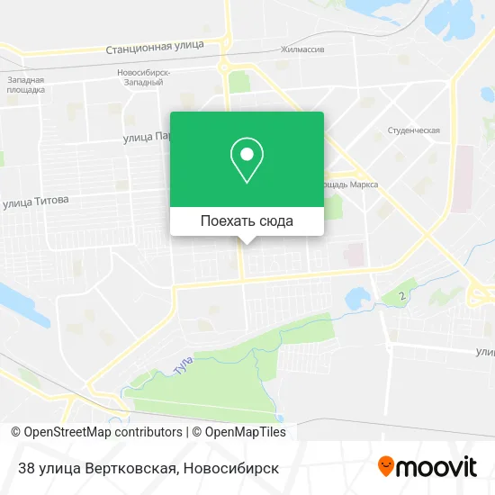 Карта 38 улица Вертковская