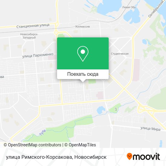 Карта улица Римского-Корсакова