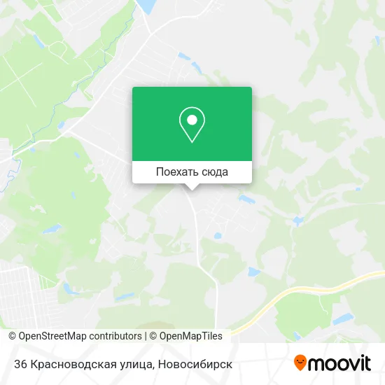 Карта 36 Красноводская улица