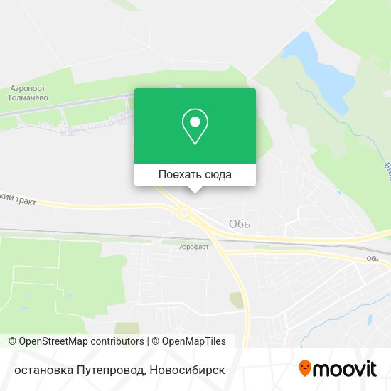 Карта остановка Путепровод