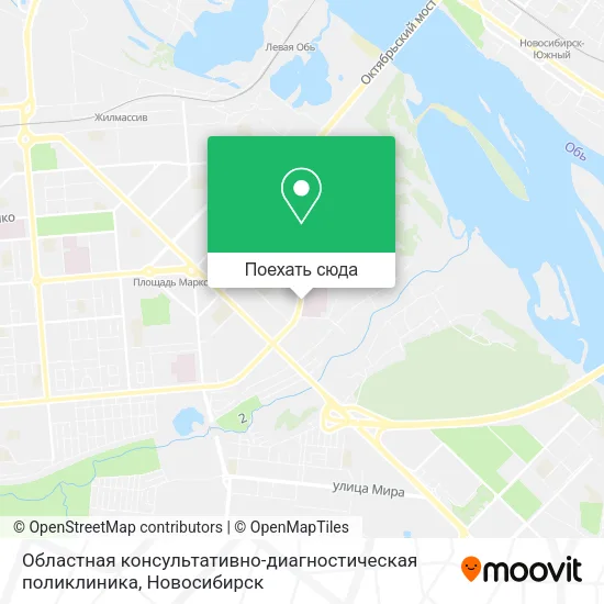 Карта Областная консультативно-диагностическая поликлиника