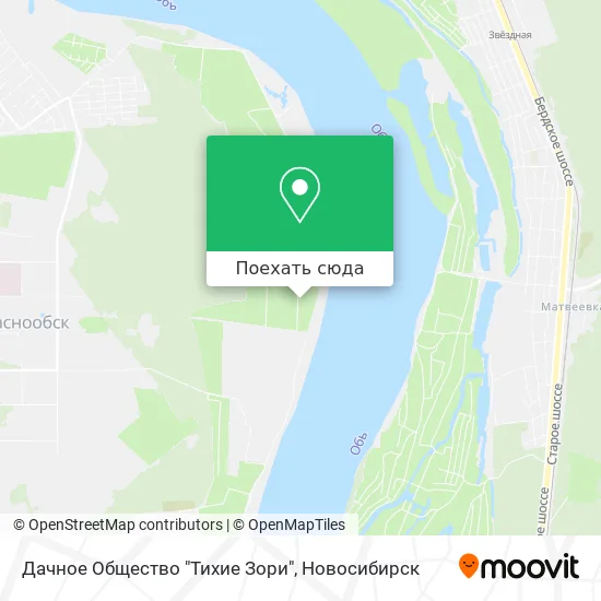 Карта Дачное Общество "Тихие Зори"