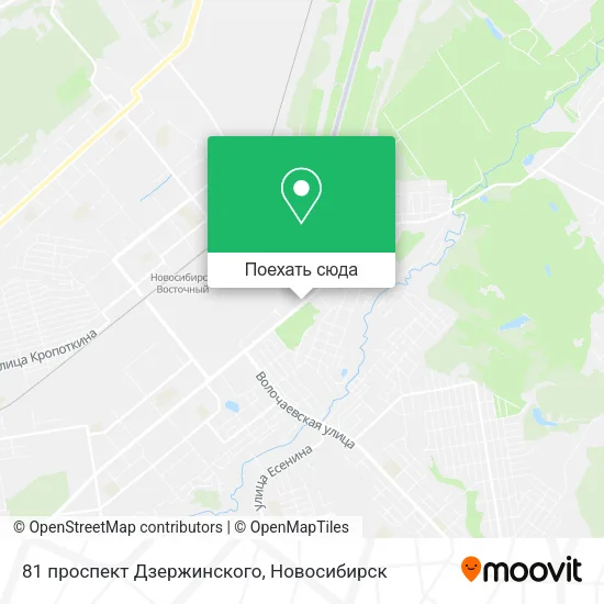 Карта 81 проспект Дзержинского