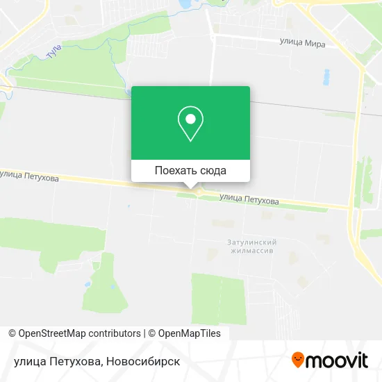 Карта улица Петухова