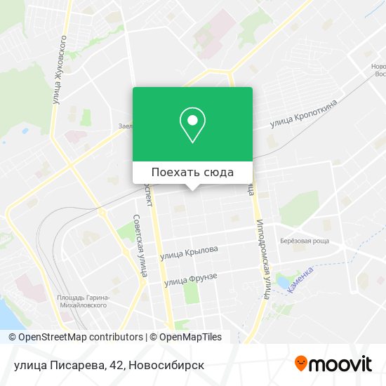 Карта улица Писарева, 42