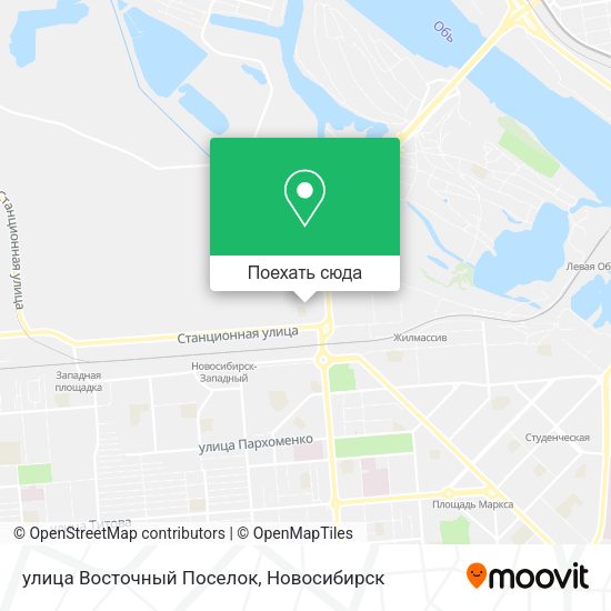 Карта улица Восточный Поселок