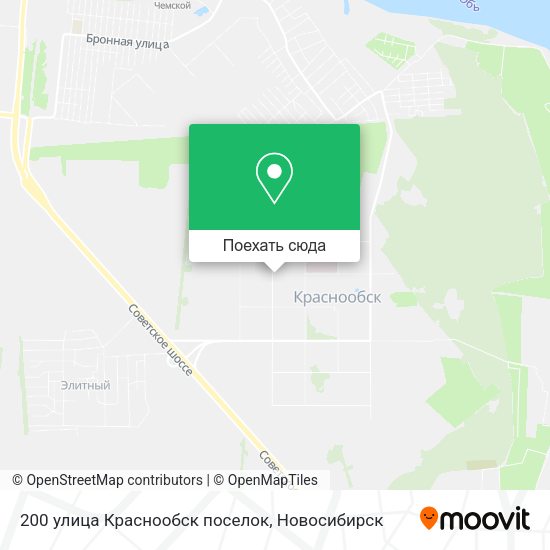 Карта 200 улица Краснообск поселок