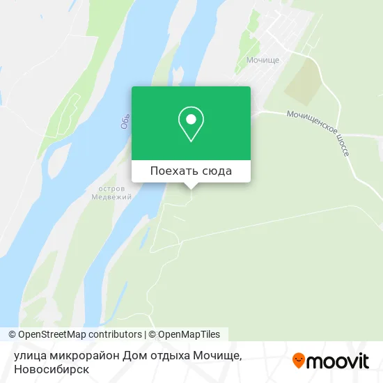 Карта улица микрорайон Дом отдыха Мочище