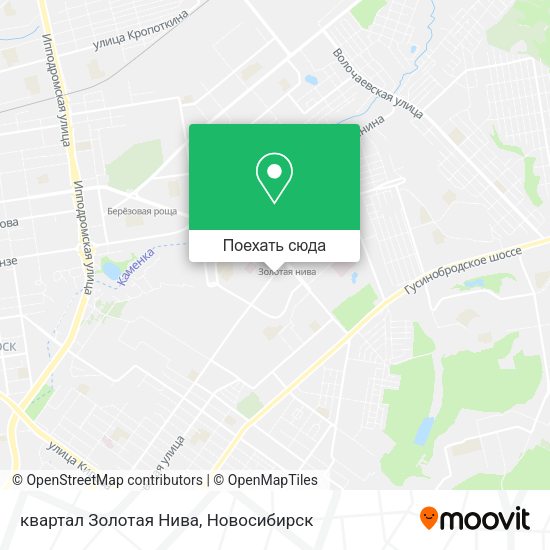 Карта квартал Золотая Нива