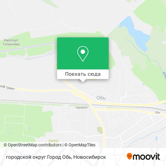 Карта городской округ Город Обь