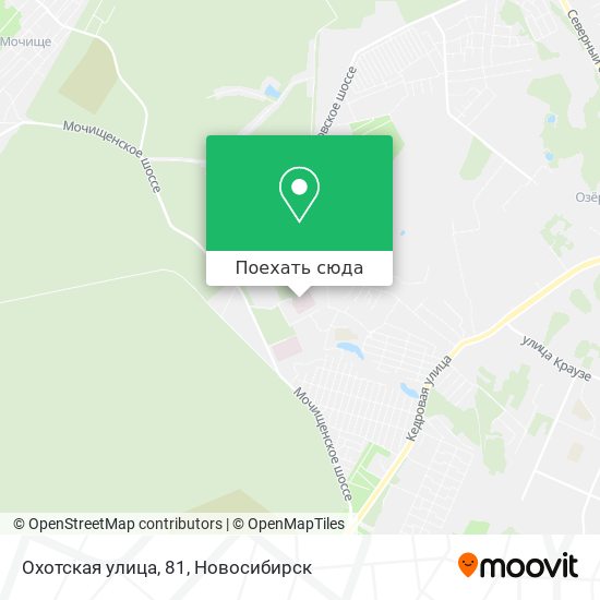 Карта Охотская улица, 81