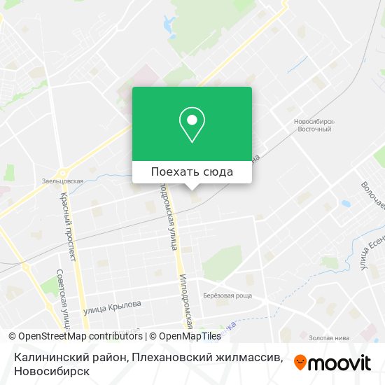 Карта Калининский район, Плехановский жилмассив