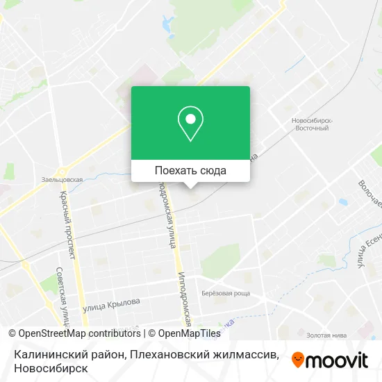 Карта Калининский район, Плехановский жилмассив