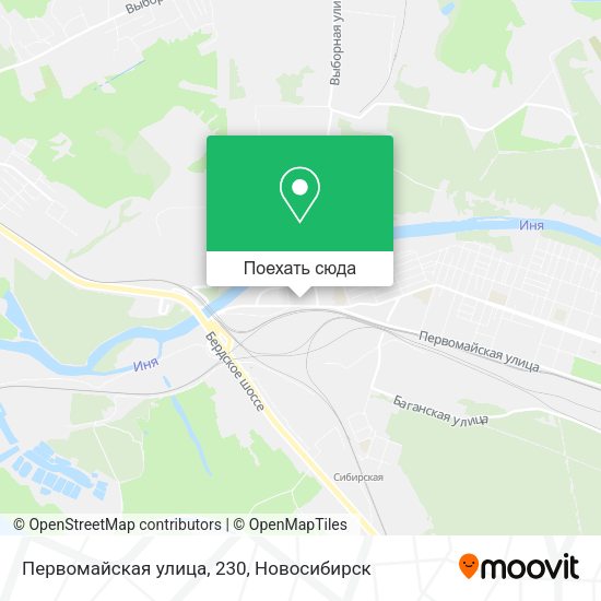 Карта Первомайская улица, 230