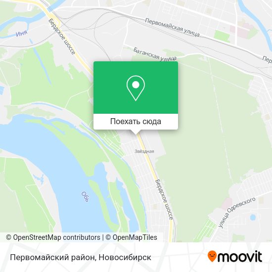 Карта Первомайский район