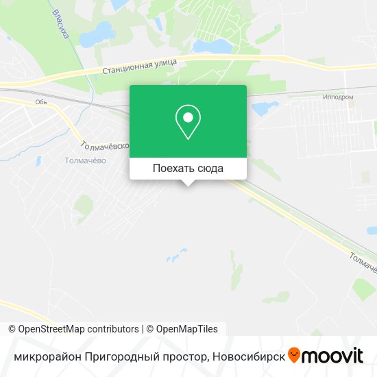 Карта микрорайон Пригородный простор