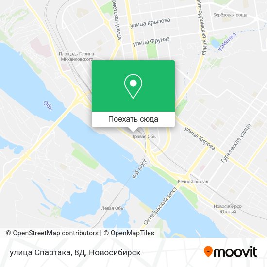 Карта улица Спартака, 8Д