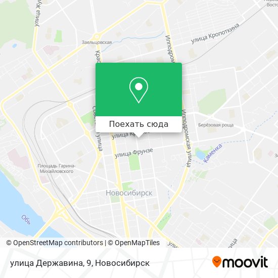 Карта улица Державина, 9