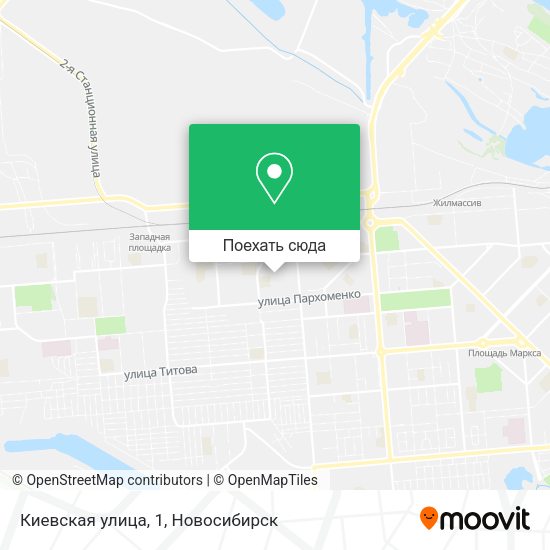 Карта Киевская улица, 1
