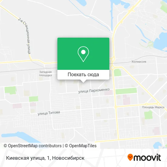 Карта Киевская улица, 1
