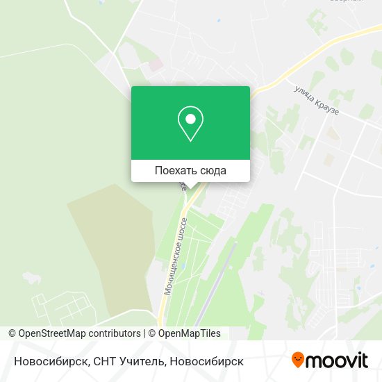 Карта Новосибирск, СНТ Учитель
