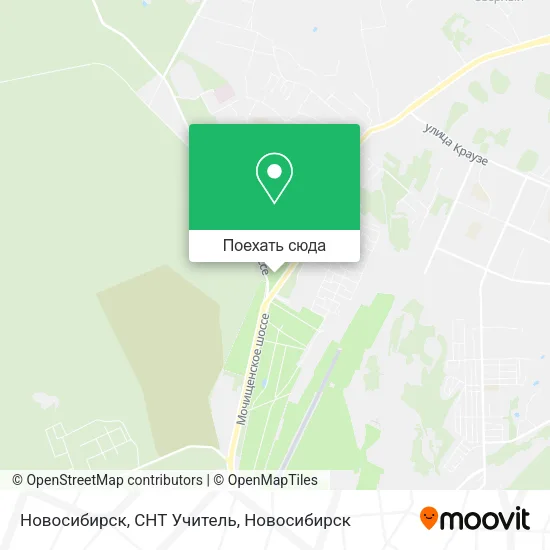 Карта Новосибирск, СНТ Учитель