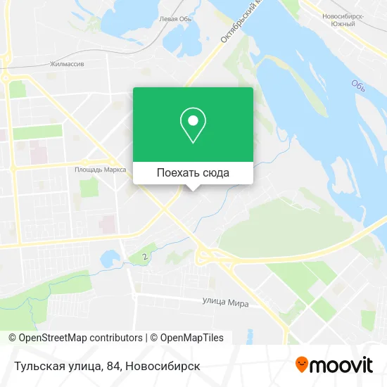 Карта Тульская улица, 84