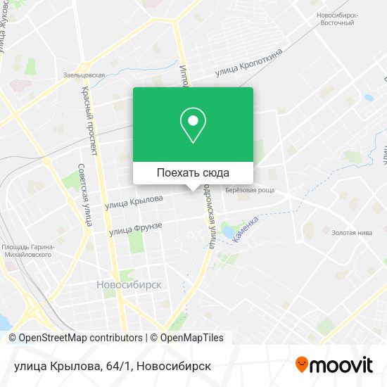 Карта улица Крылова, 64/1
