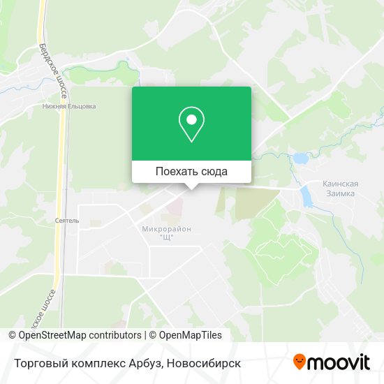 Карта Торговый комплекс Арбуз