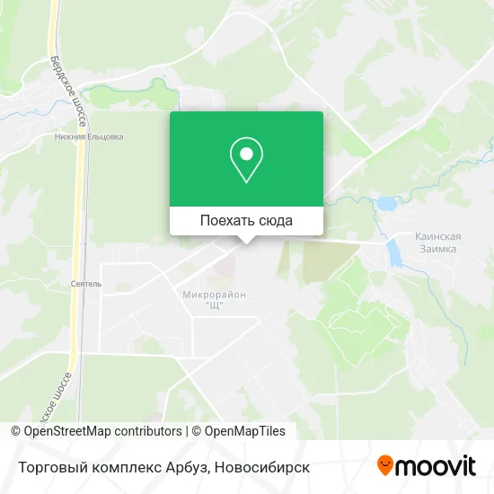Карта Торговый комплекс Арбуз