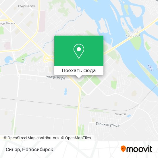 Карта Синар