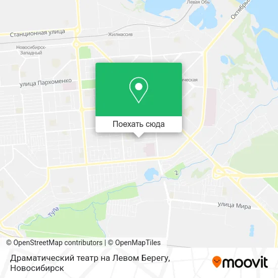 Карта Драматический театр на Левом Берегу