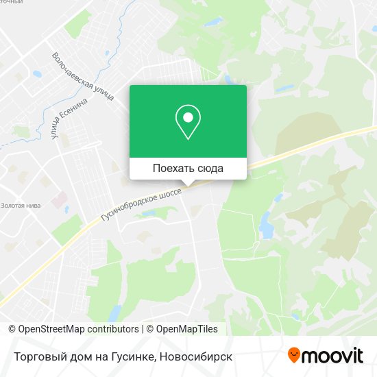 Карта Торговый дом на Гусинке