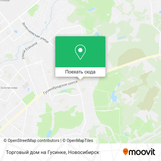 Карта Торговый дом на Гусинке