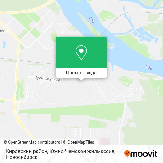Карта Кировский район, Южно-Чемской жилмассив