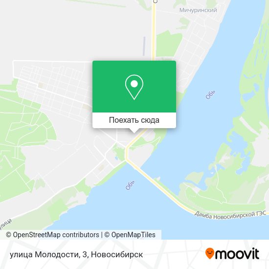 Карта улица Молодости, 3