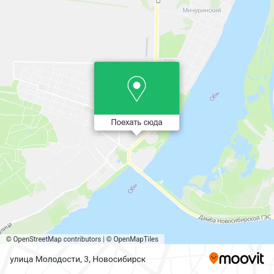 Карта улица Молодости, 3