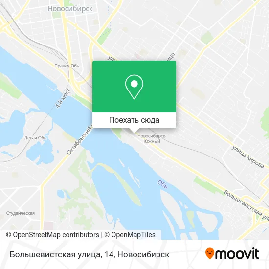 Карта Большевистская улица, 14
