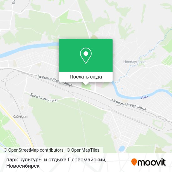 Карта парк культуры и отдыха Первомайский