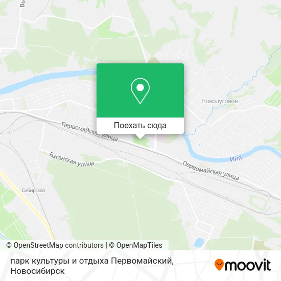 Карта парк культуры и отдыха Первомайский