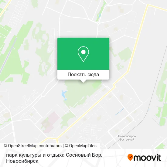 Карта парк культуры и отдыха Сосновый Бор