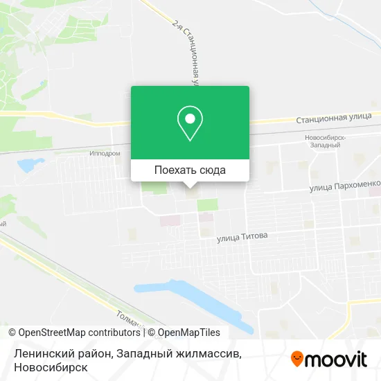 Карта Ленинский район, Западный жилмассив