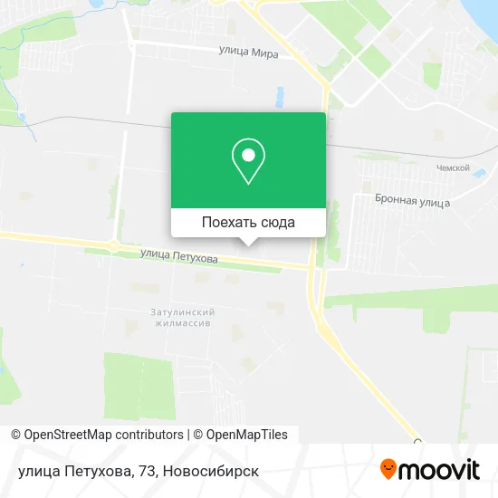 Карта улица Петухова, 73