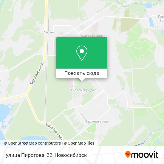 Карта улица Пирогова, 22