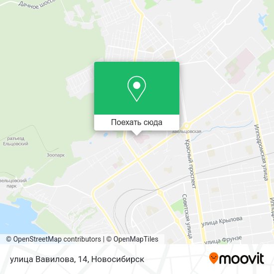 Карта улица Вавилова, 14