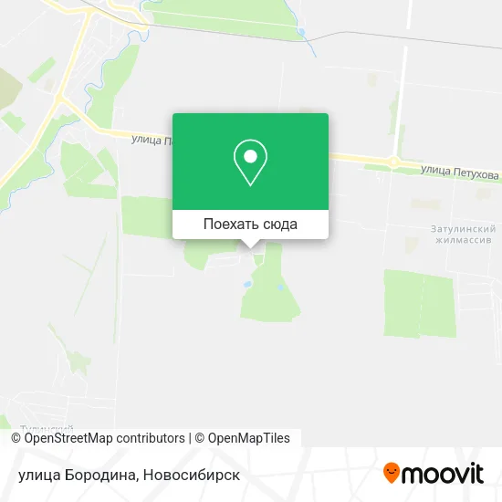 Карта улица Бородина