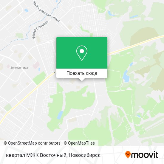 Карта квартал МЖК Восточный