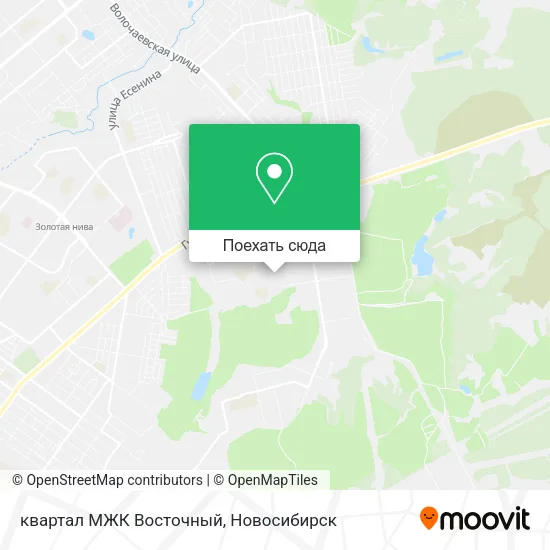 Карта квартал МЖК Восточный